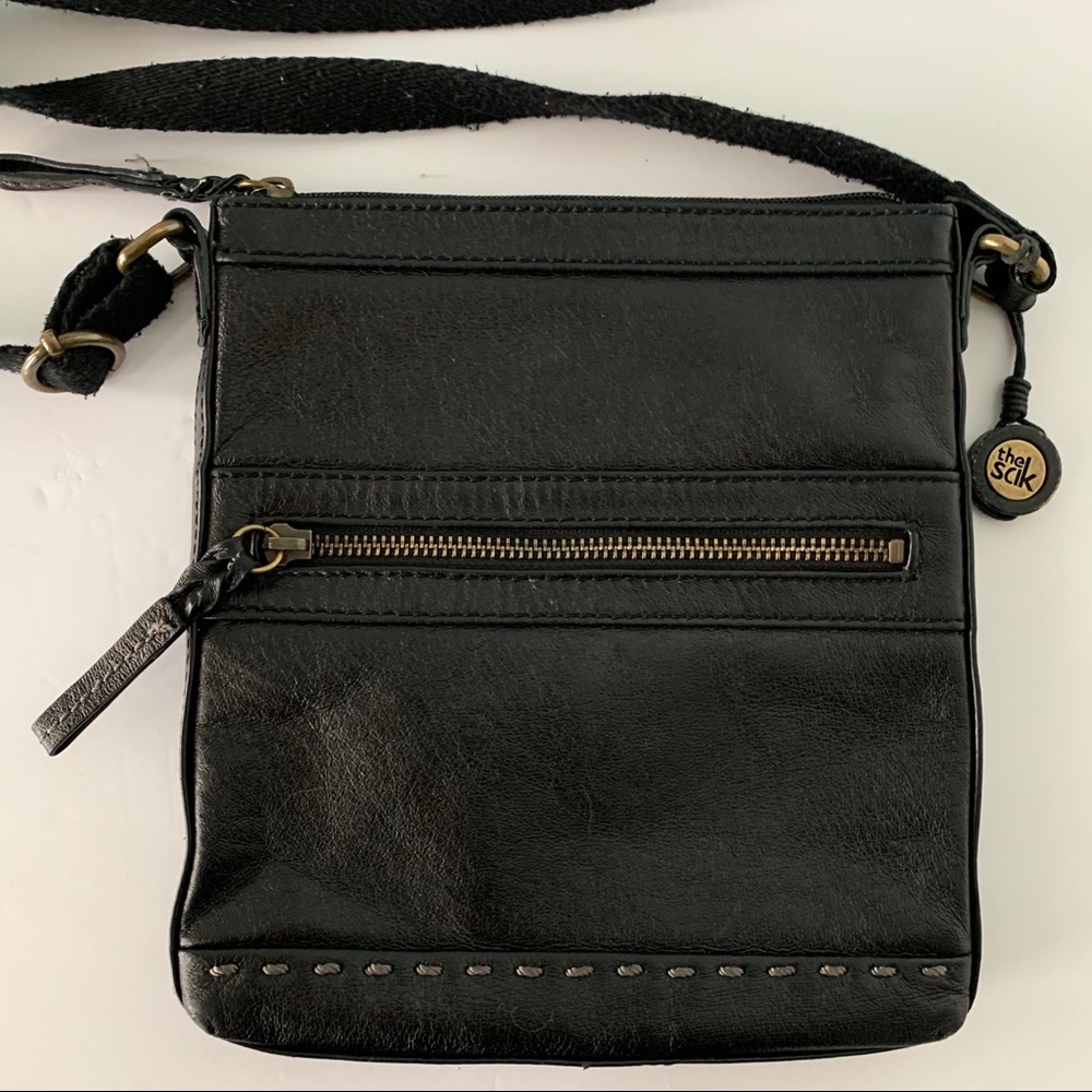 The Sak Leather Black Crossbody Bag or Purse